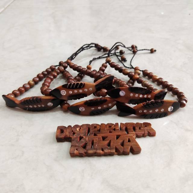 ( SUPER MURAH ) Grosir 5 pcs gelang kokka kaukah kaokah fukakah koka mata ikan coklat