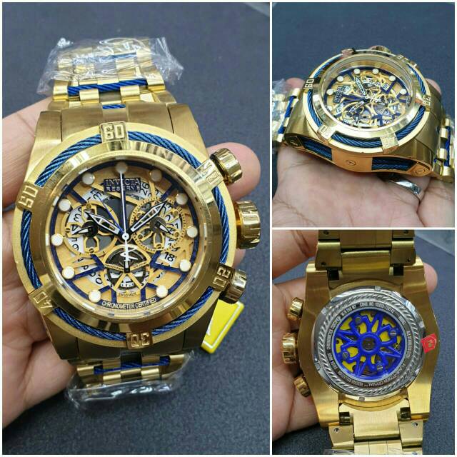 Jam tangan pria INVICTA RESERVE GOLD GRADE PREMIUM AAA+