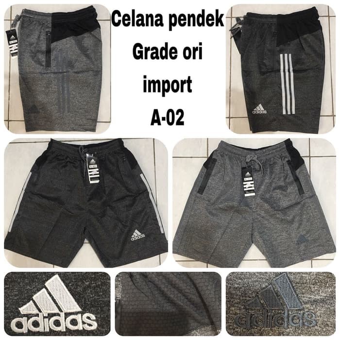 GO A02 CELANA  PENDEK ADIDAS GRADEORI KANTONG RESLETING  