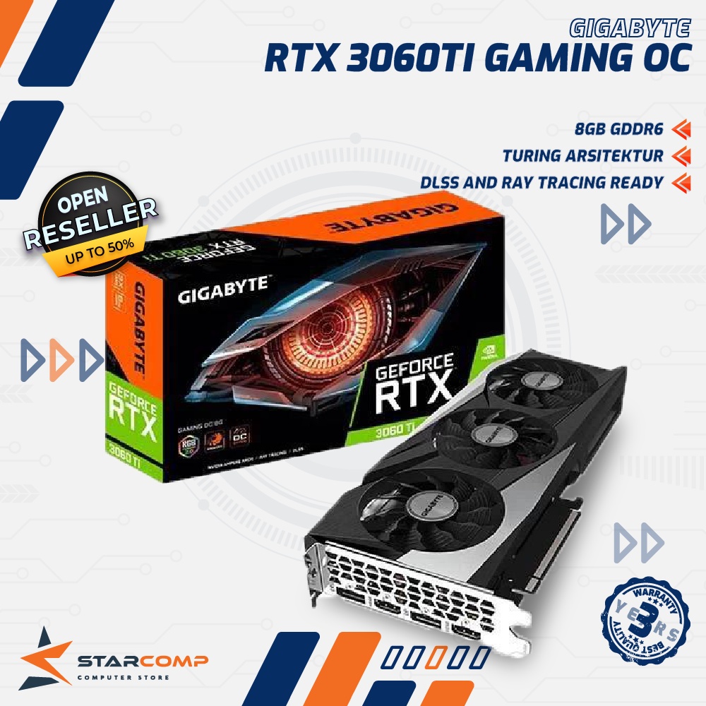 GIGABYTE GEFORCE RTX 3060 TI GAMING O 8GB GDDR6 RTX3060TI