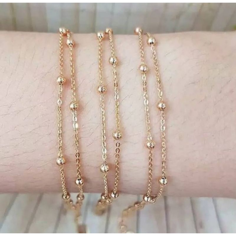 Gelang Tangan Jedar 2 Layer Titanium 100%