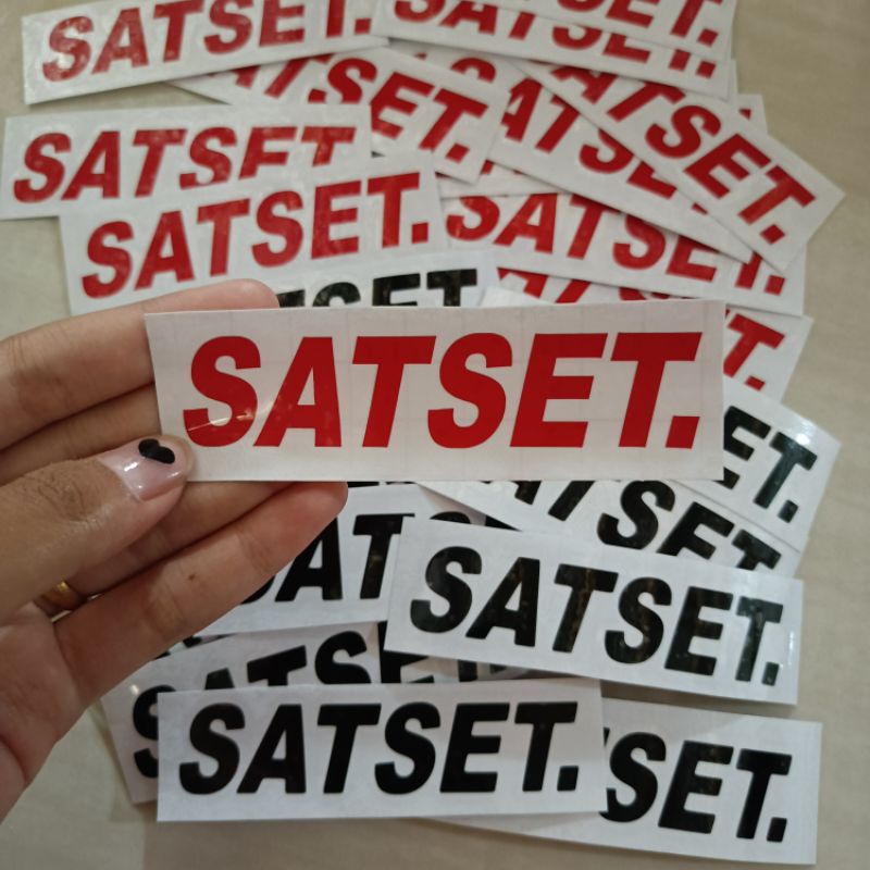 MURAH Sticker sticker cutting SATSET.