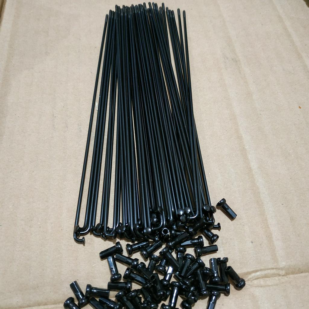 Jari sepeda seli 16 inch 143mm hitam stainless