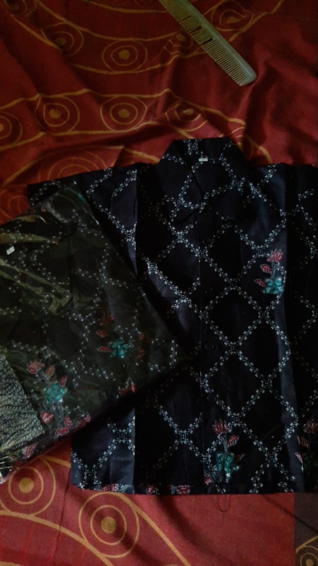 Batik Keluarga - Batik Couple Keluarga Muslim Sogan Family Ayah Ibu Anak Batik Set Family