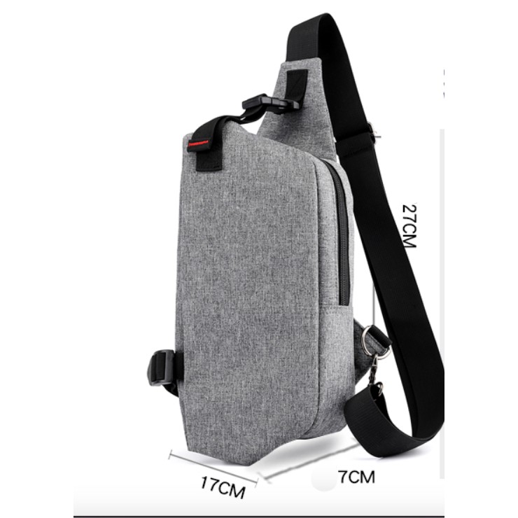 LJY21 Tas Selempang New Trendy Top USB Port Sling Bag Diskon Murah Brand New TKM