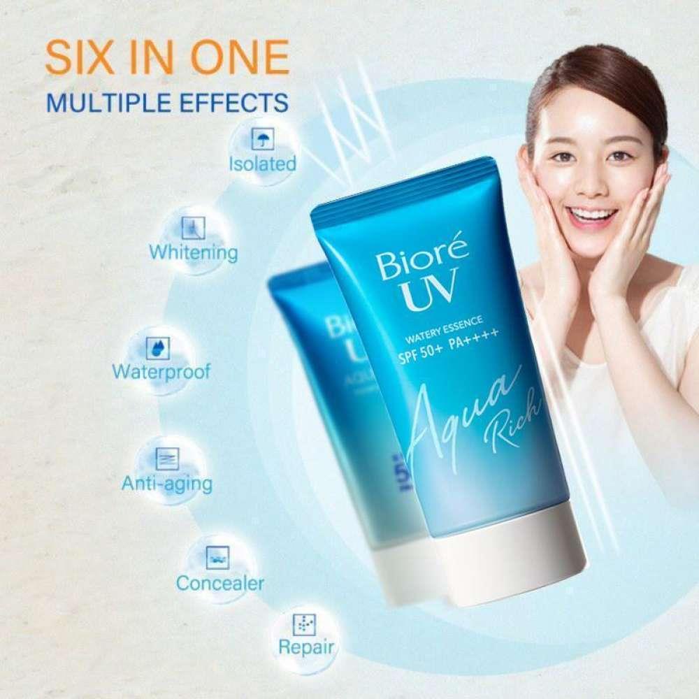 Biore UV Aqua Blocking Moisturizing Watery Essence SPF50 PA++++ Sunscreen (50g)