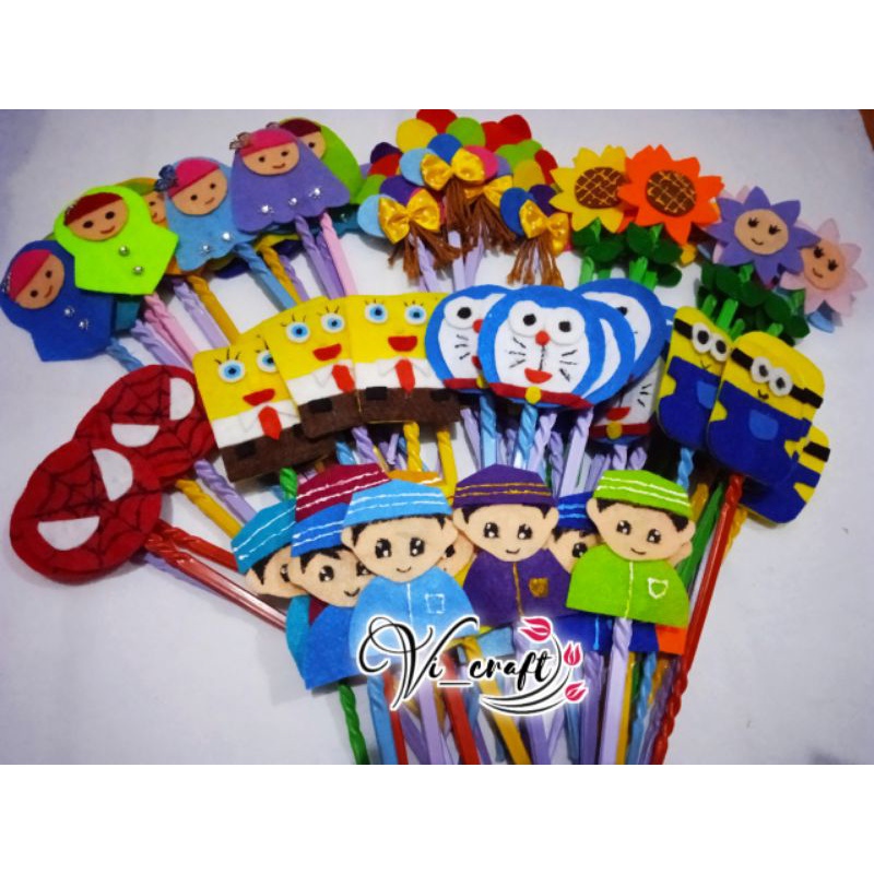 PENUNJUK, KALAM, TUDING NGAJI KARAKTER FLANEL