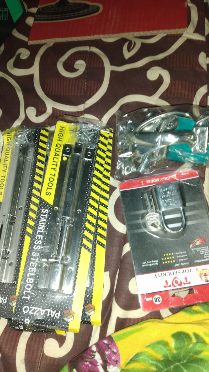 Grendel Overpal Gembok 2 Slot Overpal Kunci Gembok Slot Gembok Kunci Pintu Lemari