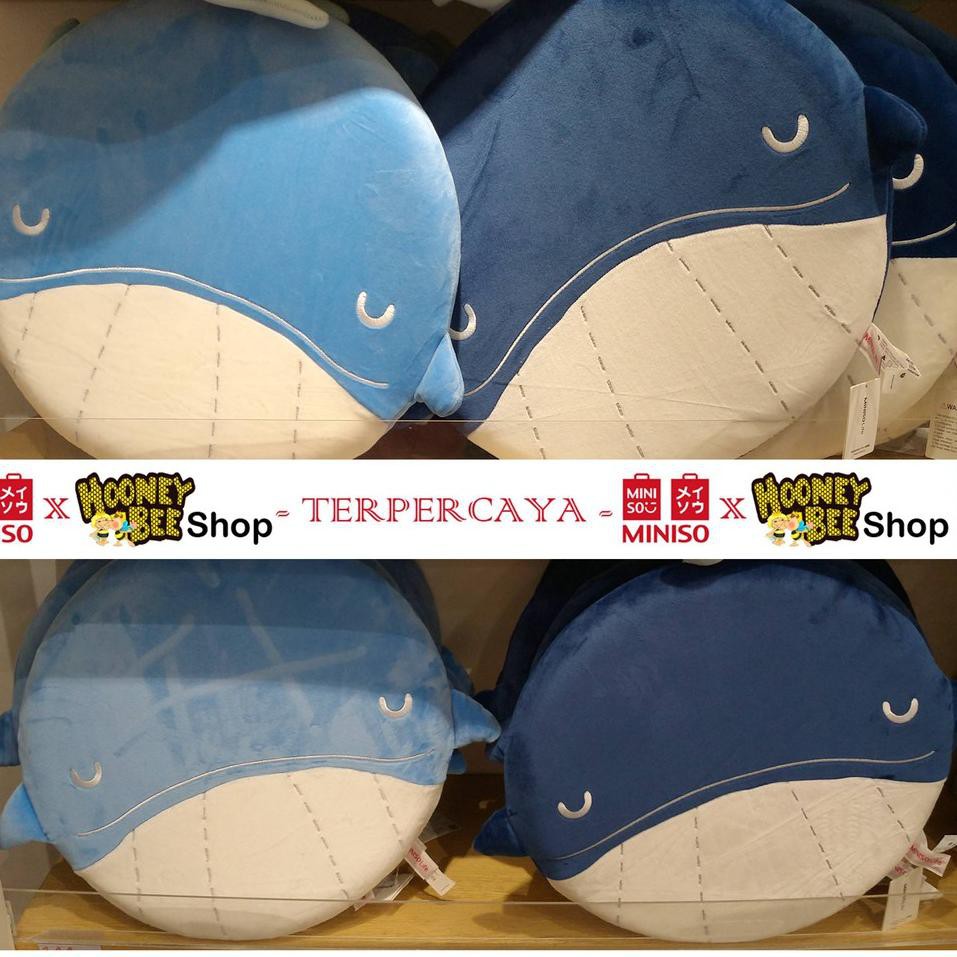 Ready Original Miniso - Bantal Duduk Bantal Kursi Alas Duduk Ikan Paus Whale