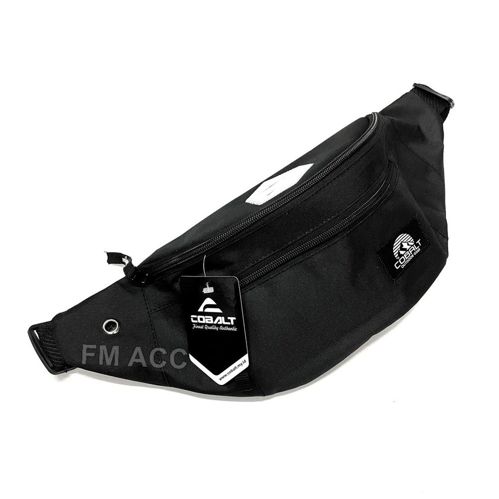 Tas Selempang Pria/Tas Slempang Pria Waistbag+Jam Tangan Pria Sport-Choklat