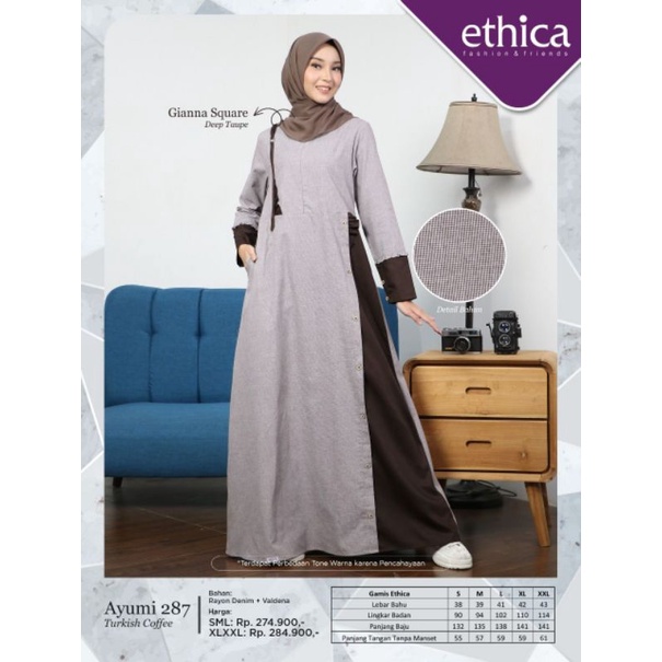 GAMIS ETHICA AYUMI 287 CAMEO BROWN AYUMI 287 TURKISH COFFE AYUMI 287 DEEP BLUE