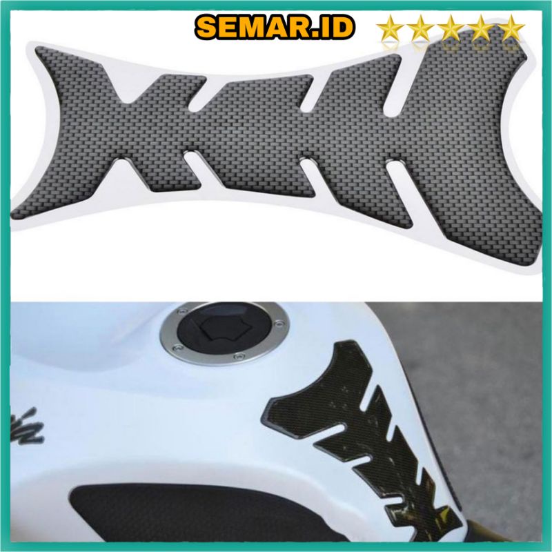 Progrip Tankpad Stiker Tangki Motor Carbon Fiber - BKK-14UD - Black