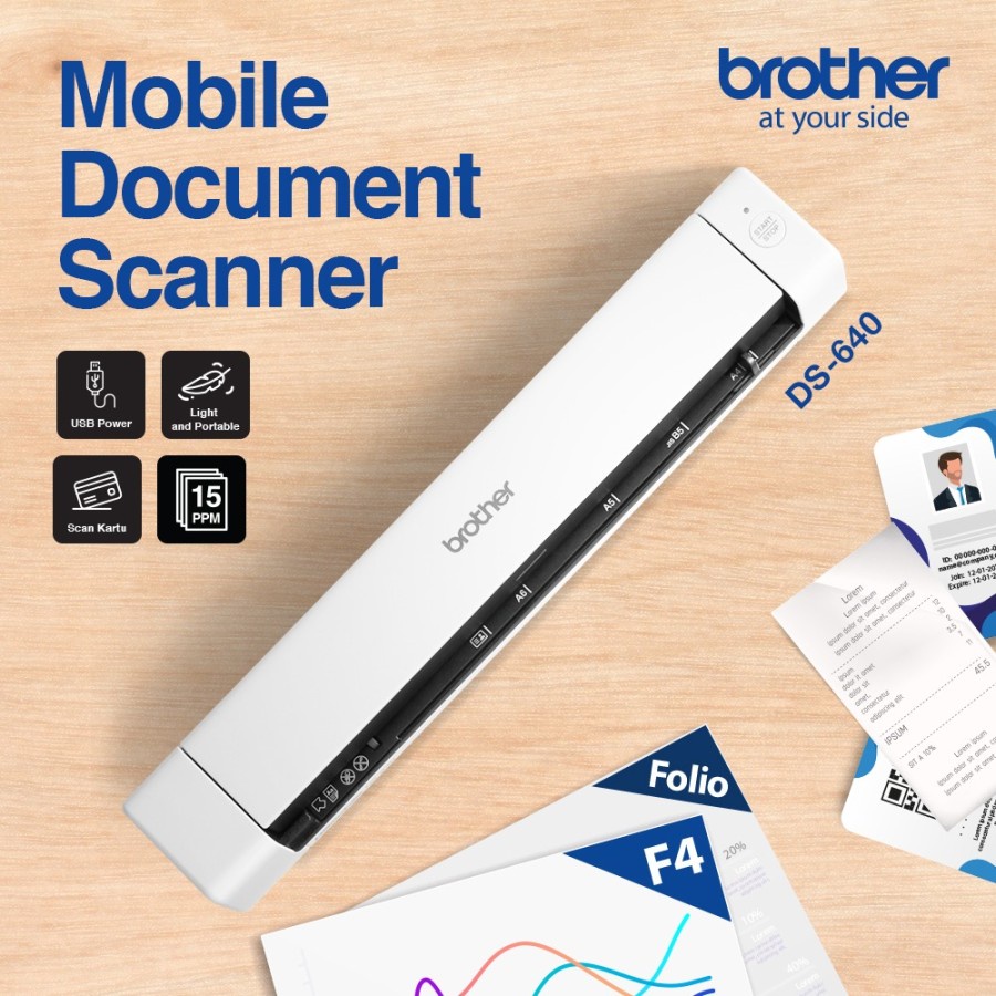 Brother Scanner DS640 Compact Mobile Document