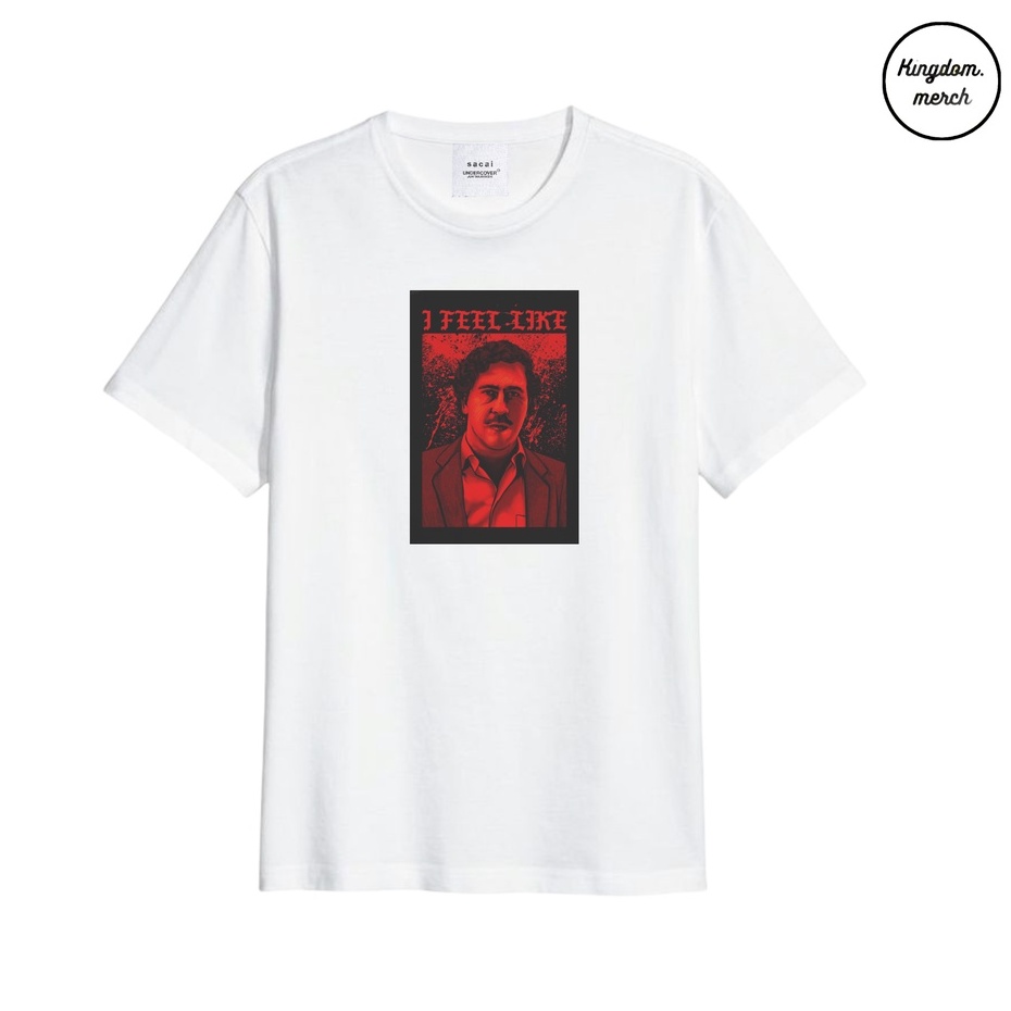 Kaos Tokoh Pablo Escobar Cartel Medellin Tee Hitam Atasan Pria Wanita Terlaris COD