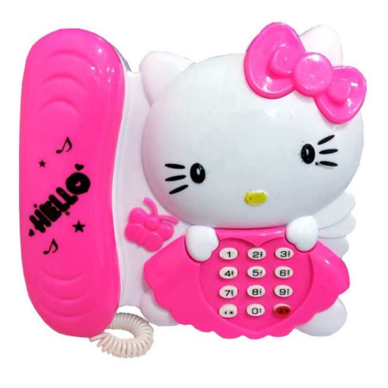 Mainan Edukasi Anak Telepon Hello Kitty 2553 - Mainan Telepon Motif Kitty