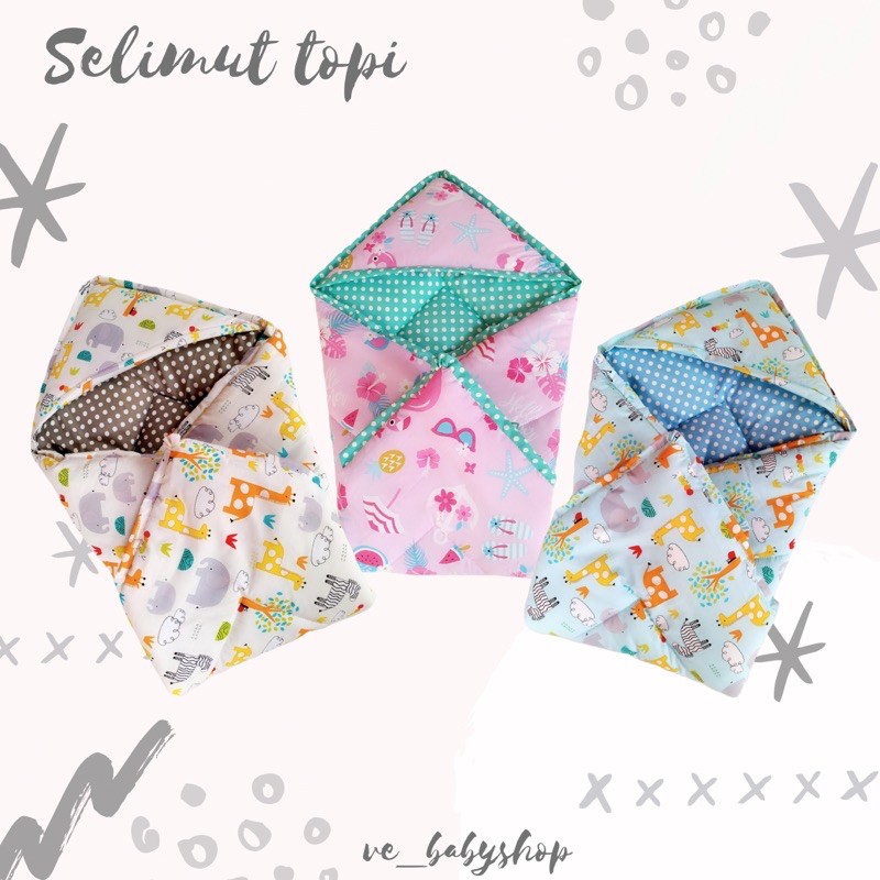 Selimut topi bayi baby blanket hoodie blanket baby kado lahiran bayi