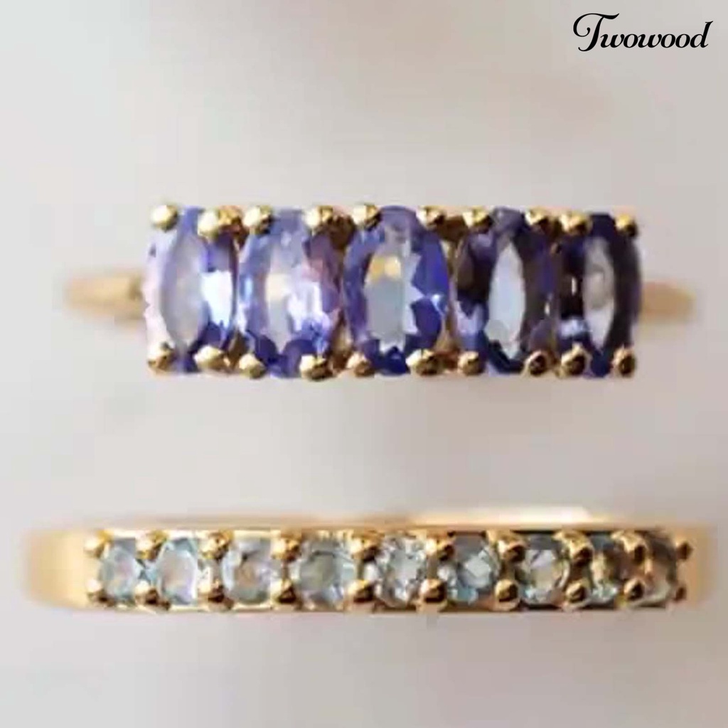 3pcs Cincin Bentuk Mata Kucing Bahan Alloy Untuk Wanita