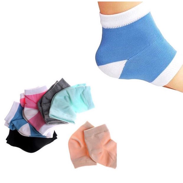 Gel Socks Kaos Kaki Pelindung Tumit Bahan Gel untuk Melembabkan Kulit