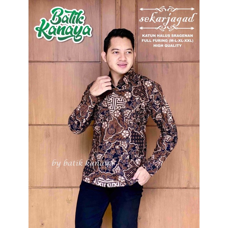BATIK PRIA MOTIF TERHITS SEKARJAGAD by BATIK KANAYA BEST SELLER