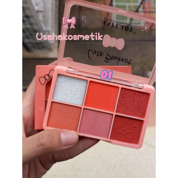 PROMO ANYLADY EYESHADOW + GLITTER BOWKNOT 8WARNA N0.812/811