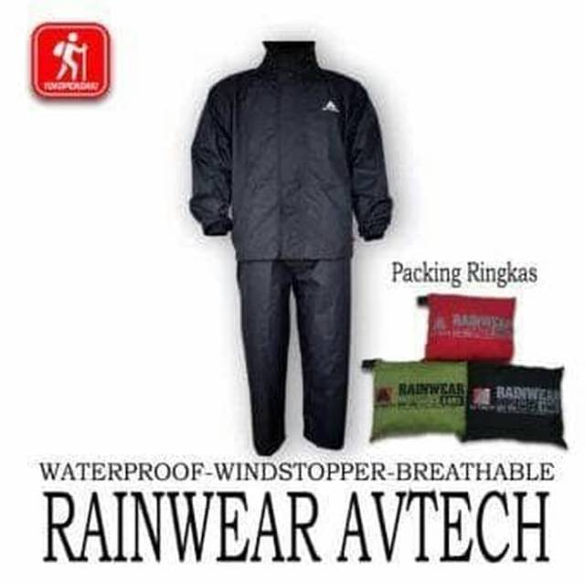 RAIN COAT JAS HUJAN ATAS BAWAH AVTECH SERI CRUX ORIGINAL