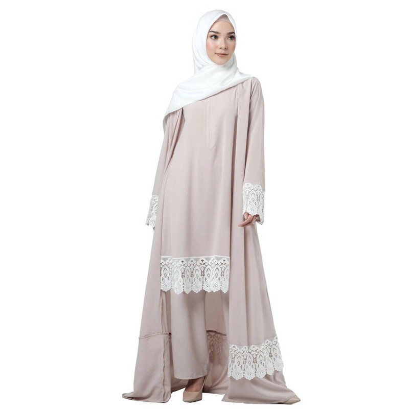 Stelan Wanita Sarimbit Helvia Elzatta Hijab Ori Diskon