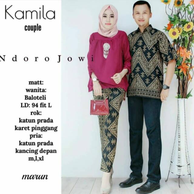 GROSIR BATIK KAMILA COUPLE