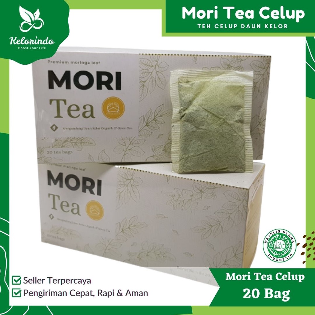 

Teh Celup Daun Kelor MoriTea isi 20 bag