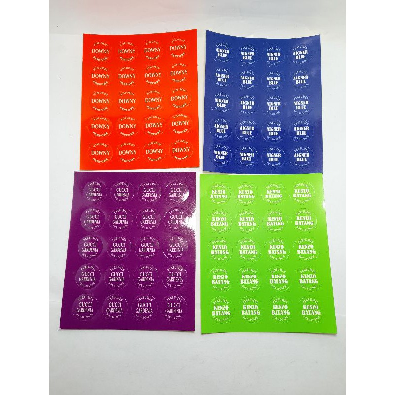 Stiker bulet || stiker parfum roll on murah