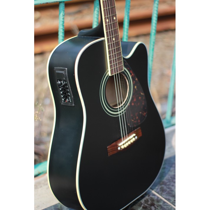 Gitar AKUSTIK BLACKDOFF EQ7545 dapat softcase dan senar