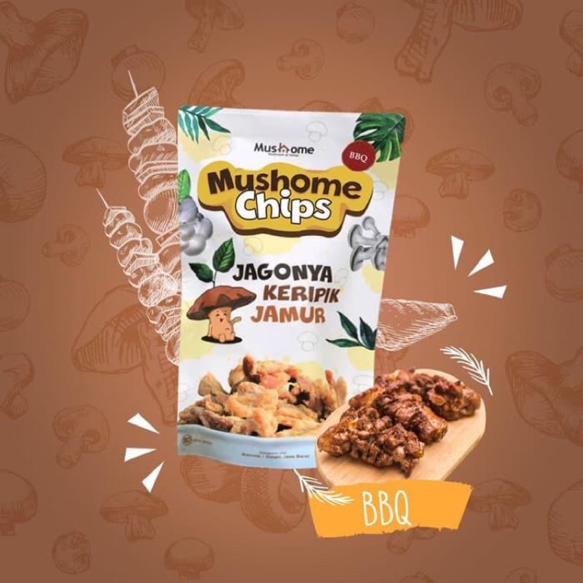 Keripik Jamur Mucy Barbekiu 80 gram