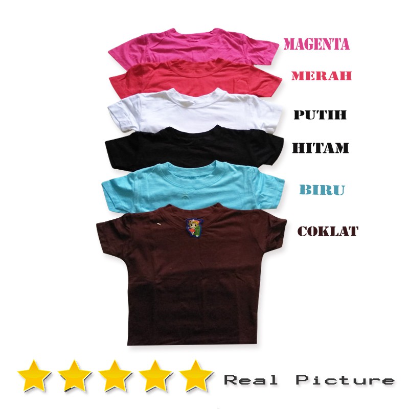 MANSET ANAK LENGAN PENDEK|BLOUSE POLOS ANAK CEWEK IMPORT