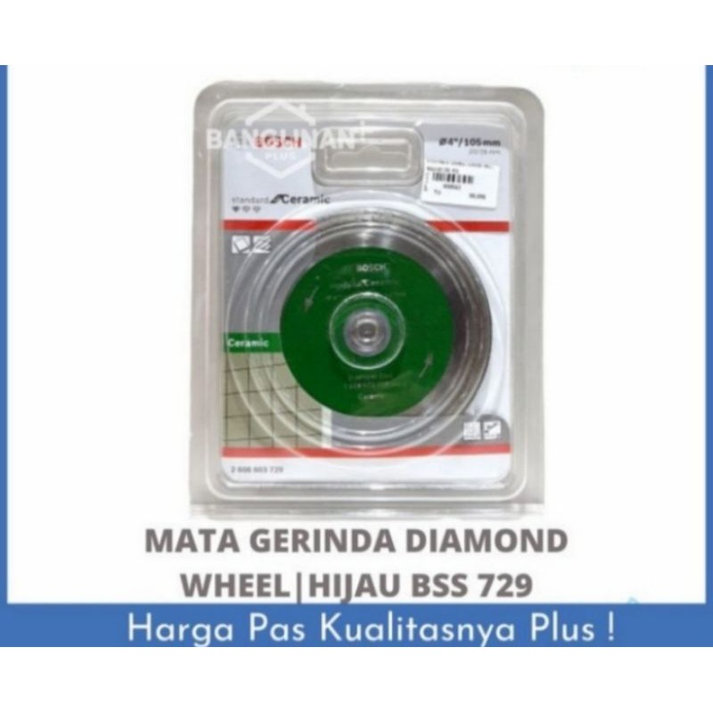 Diamond Wheel Bosch / Mata Pisau Potong Keramik BOSCH Hijau 729