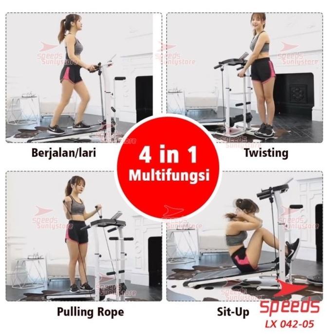 Treadmill Manual Multifungsi Treadmill Elektrik Speeds 042-5