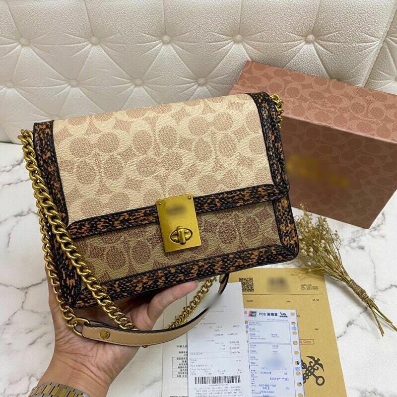 Tas Fashion Wanita Selempang Hutton Snake Signature FREE BOX PALING MURAH