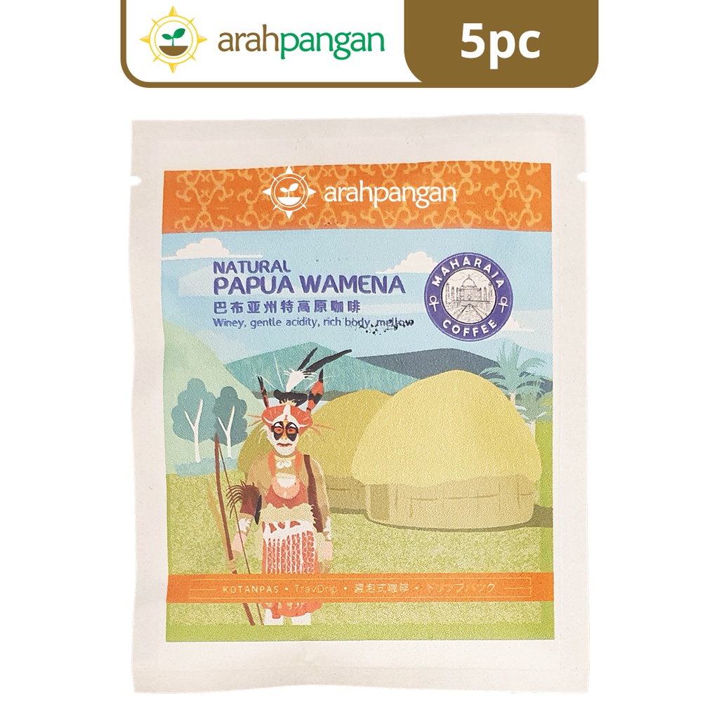

Drip Coffee PAPUA WAMENA Kopi Tanpa Ampas Maharaja
