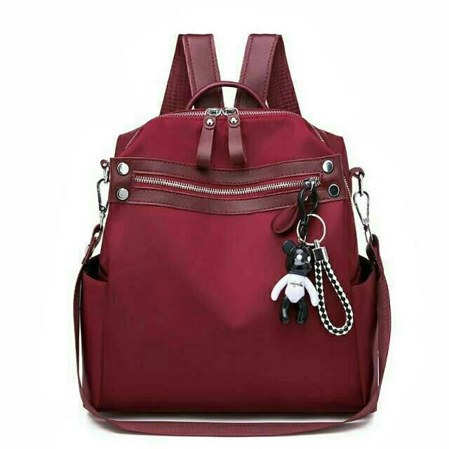 GIVEAWAY POMPOM Tas Ransel Batam Wanita Cantik Import Dollyn Cabella Ransel Azela D20183 BISA COD