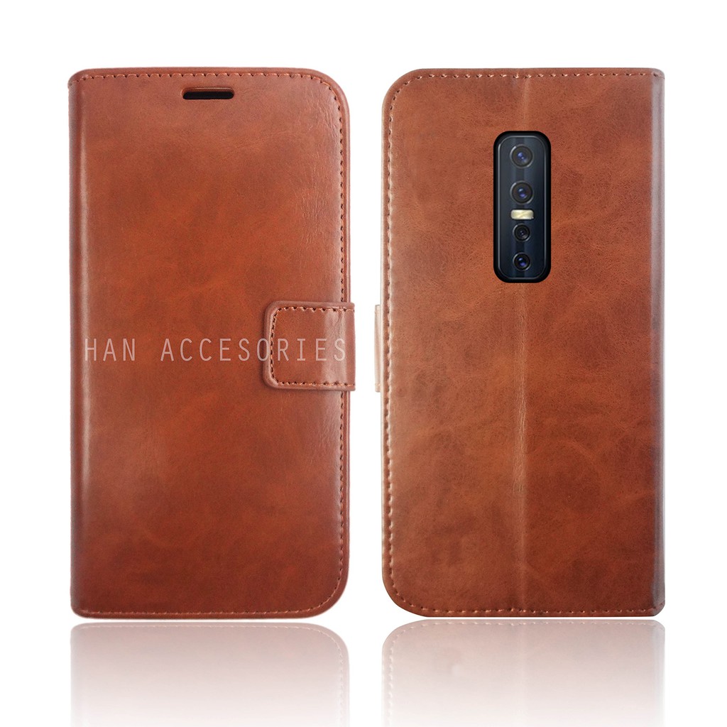 VIVO V17 PRO Original Fashion Selular Flip Leather Case - Flip Cover