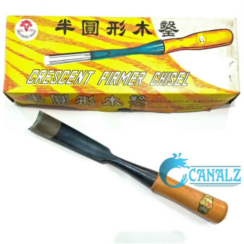 Alat Pahat Kayu Red Kapok 1" - Tatah Kuku U Wood Carve 1 inch inci