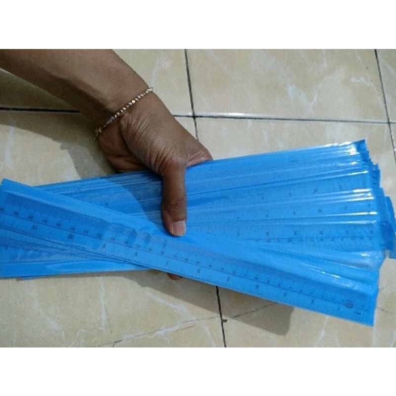 

Mistar I Penggaris 30cm Tipis Lentur & Bening Bungkus Biru Harga Termurah Satuan