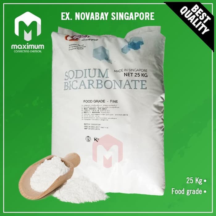 

Baking Soda / Soda Kue / Sodium Bicarbonate Novabay Food Grade 25 Kg