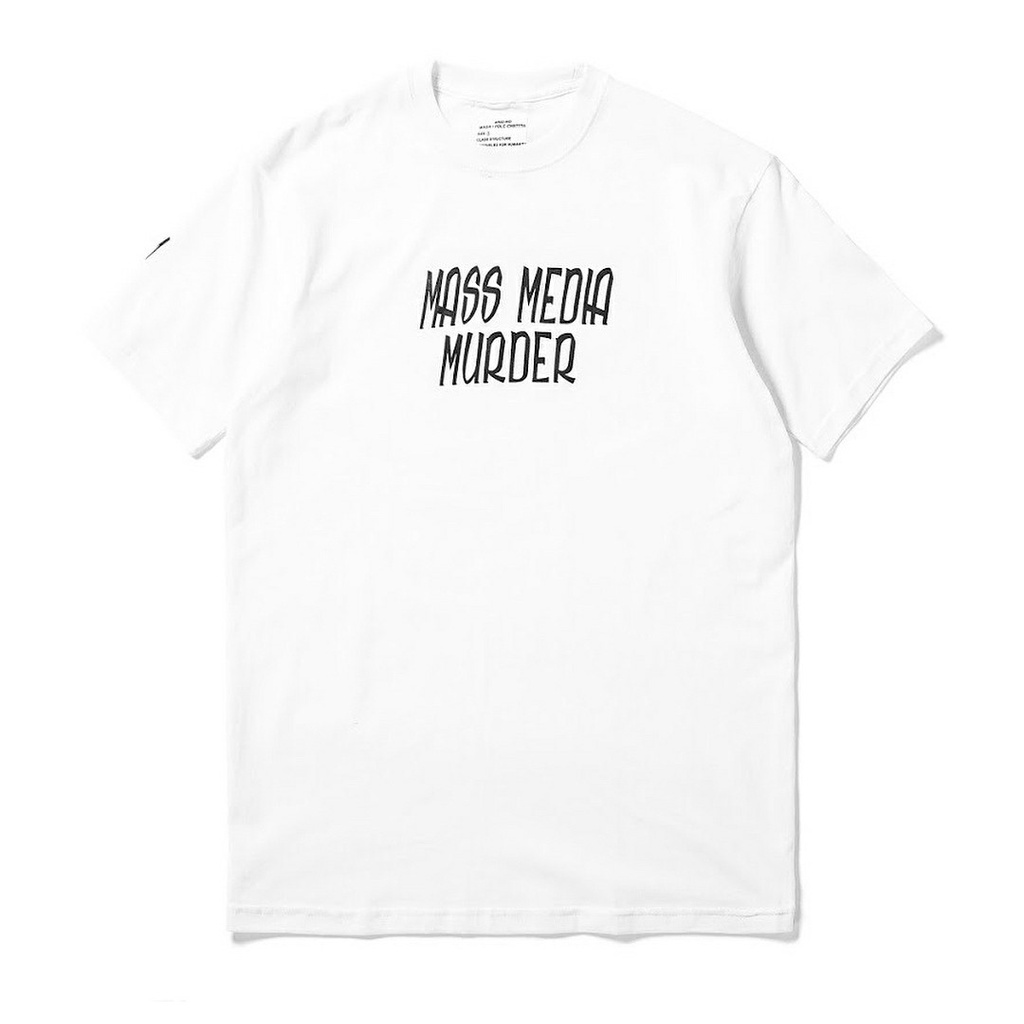 TSHIRT MASS MEDIA MURDER - ARC LOGO WHITE