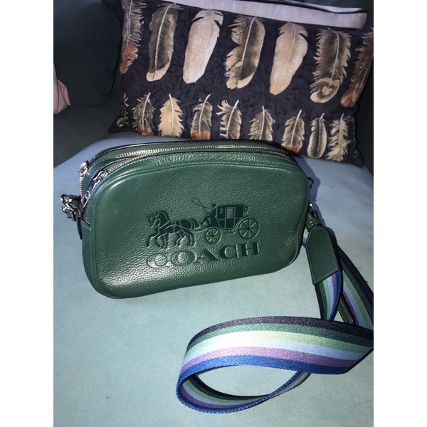 PRELOVED COACH Jes Crossbody HIJAU ORIGINAL