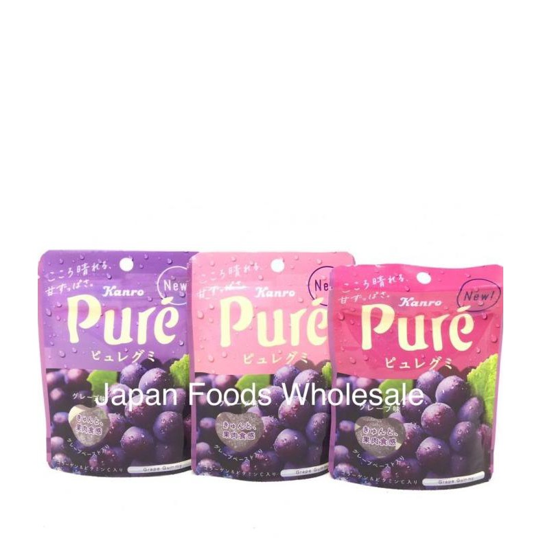 

KANRO PURE GRAPE CANDY 56GR 3PC /PERMEN IMPOR