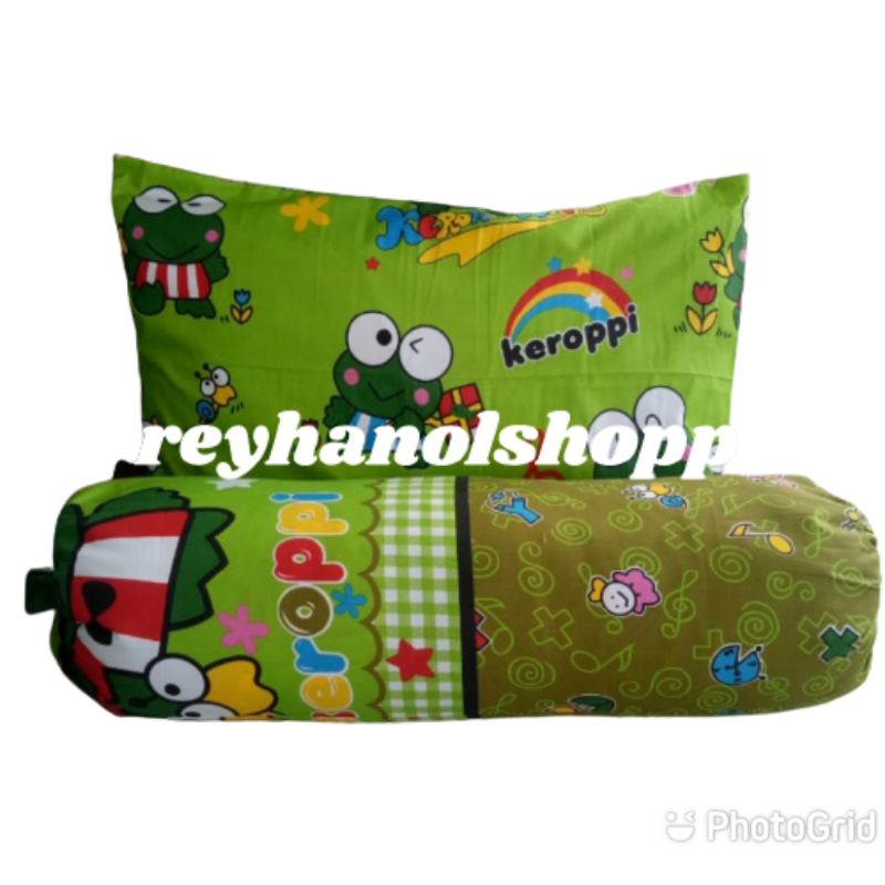 Sarung bantal sarung guling set motif karakter anak