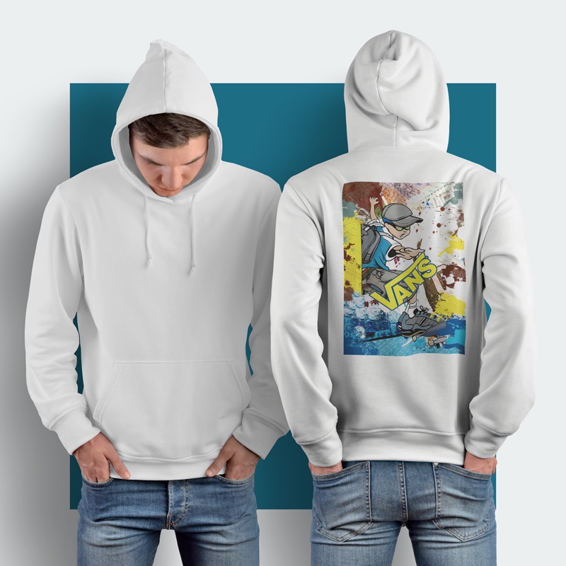 Hoodie Vans Off the Wall Hoodie Jumper Casual Pullover Hoodie Unisex [Bisa COD] New Hoodie
