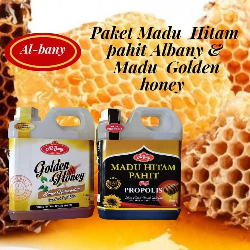 

Paket Madu Asli / Golden honey + Madu pahit plus propolis Albany 1kg