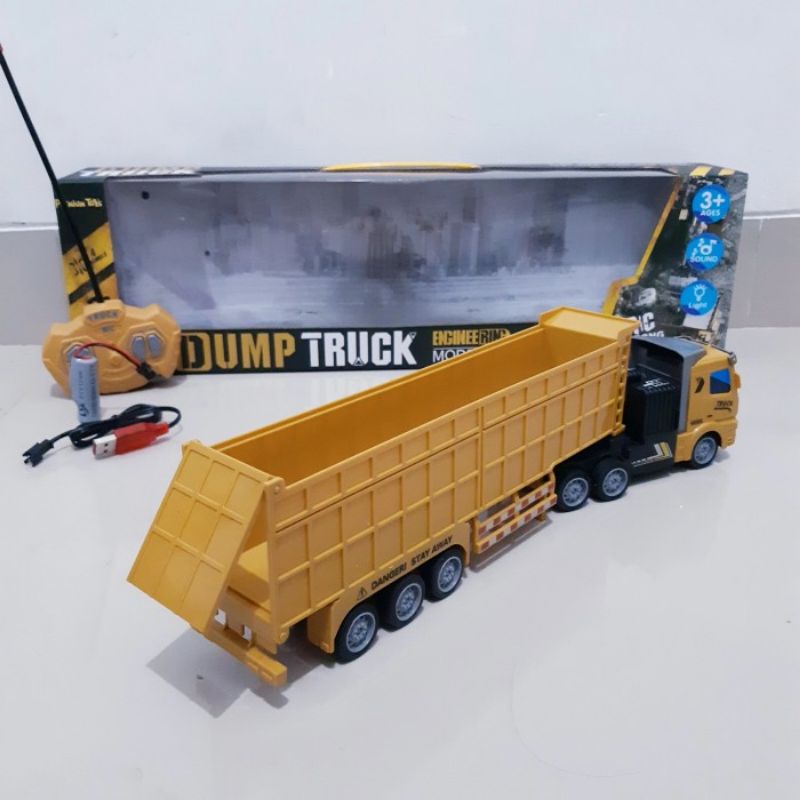 Mainan RC Dump Truck Remote Control - Mobil Truk Pasir Remot Anak Laki