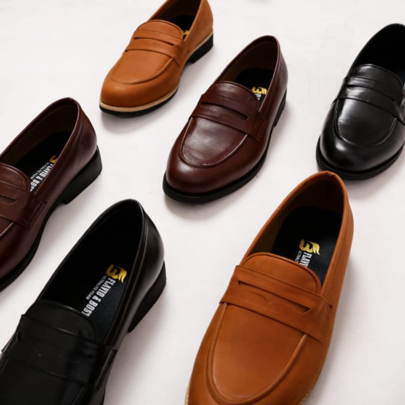 sepatu pantofel pria sepatu casual pria sepatu loafer model florenz