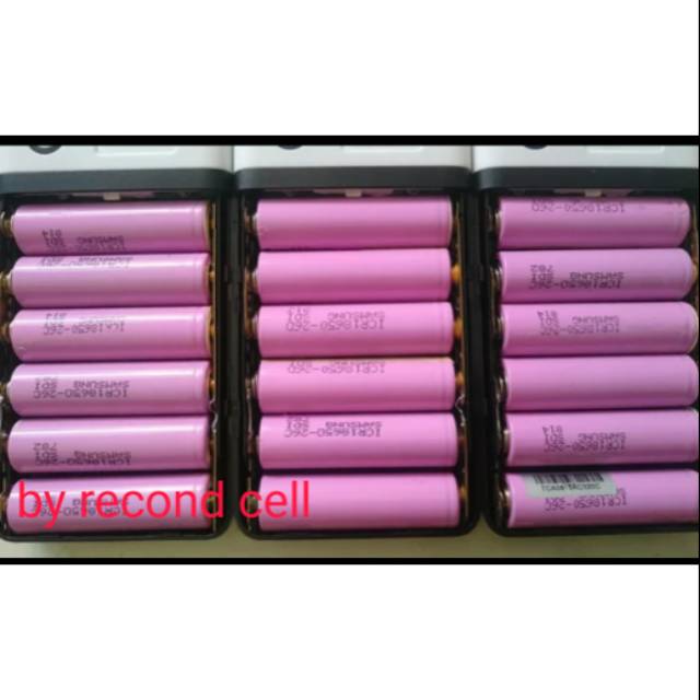 Baterai 18650 copotan laptop Samsung icr 26c max.2600 mAh Full charged 4.1V
